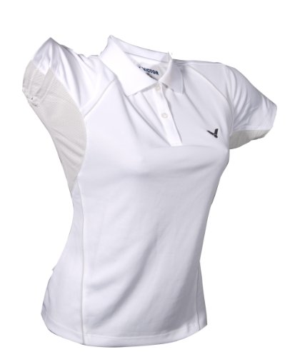 VICTOR Damen Polohemd White 6030, weiß/grau, S VICTOR Damen Polohemd White 6030, weiß/grau, S von VICTOR