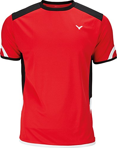 VICTOR Herren Function 6737 T-Shirt, Rot, 140 VICTOR Herren Function 6737 T-Shirt, Rot, 140 von VICTOR