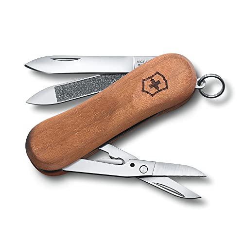 Victorinox Schweizer Taschenmesser, Executive 81 Wood, Multitool, Swiss Army Knife, 5 Funktionen, Klinge, Schere, Nagelfeile, Braun Victorinox Schweizer Taschenmesser, Executive 81 Wood, Multitool, Swiss Army Knife, 5 Funktionen, Klinge, Schere, Nagelfeile, Braun von Victorinox