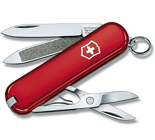 VICTORINOX Taschenmesser Classic SD, Klein, 7 Funktionen, Swiss Made, Multitool mit Klinge, Nagelfeile, Schraubendreher 2.5 mm, Schere, Edelweiss VICTORINOX Taschenmesser Classic SD, Klein, 7 Funktionen, Swiss Made, Multitool mit Klinge, Nagelfeile, Schraubendreher 2.5 mm, Schere, Edelweiss von Victorinox