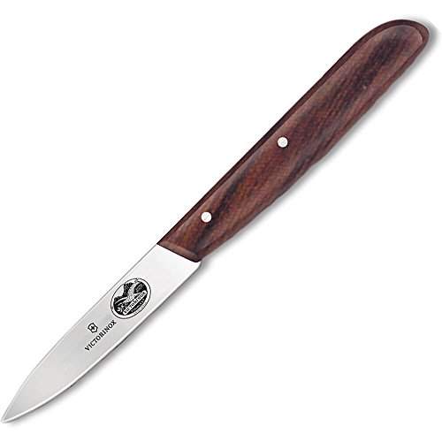 Victorinox, 5.3, Wood, Gemüsemesser, Extra scharfe Klinge, mit geradem Schliff, mit edlem Holzgriff, Braun, Made in Switzerland, Victorinox, 5.3, Wood, Gemüsemesser, Extra scharfe Klinge, mit geradem Schliff, mit edlem Holzgriff, Braun, Made in Switzerland, von Victorinox