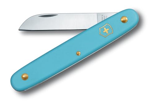 Victorinox Blumenmesser, Garten, Schweizer Taschenmesser, Gärtner und Floristen, Klinge, gerade, hellblau Victorinox Blumenmesser, Garten, Schweizer Taschenmesser, Gärtner und Floristen, Klinge, gerade, hellblau von Victorinox