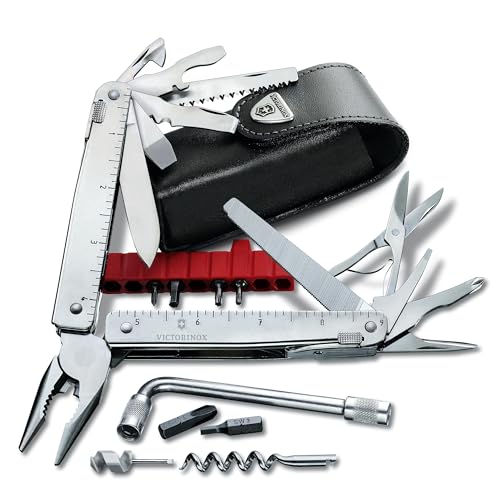 Victorinox, Multifunktionstool, Swiss Tool X Plus, Taschen Werkzeug, 38 Funktionen, Kombi-Spitzzange , Feststellklinge von Victorinox