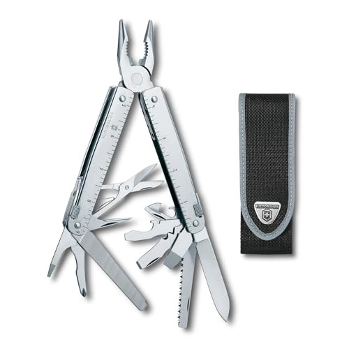 Victorinox Multifunktionstool, SwissTool X mit Nylon-Gürteletui, Taschen Werkzeug, 26 Funktionen, Kombi-Spitzzange, Feststellklinge Victorinox Multifunktionstool, SwissTool X mit Nylon-Gürteletui, Taschen Werkzeug, 26 Funktionen, Kombi-Spitzzange, Feststellklinge von Victorinox