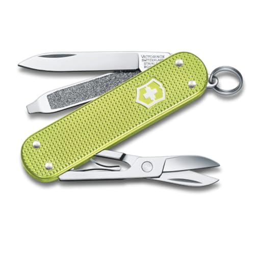 Victorinox Schweizer Taschenmesser, Klein, Classic SD Alox, Multitool, Swiss Army Knife, 5 Funktionen, Klinge, Nagelfeile, Hellgrün Victorinox Schweizer Taschenmesser, Klein, Classic SD Alox, Multitool, Swiss Army Knife, 5 Funktionen, Klinge, Nagelfeile, Hellgrün von Victorinox