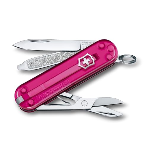 Victorinox Schweizer Taschenmesser, Klein, Classic SD, Multitool, Swiss Army Knife, Geschenk, 7 Funktionen, Klinge, Nagelfeile, Pink Transp. Victorinox Schweizer Taschenmesser, Klein, Classic SD, Multitool, Swiss Army Knife, Geschenk, 7 Funktionen, Klinge, Nagelfeile, Pink Transp. von Victorinox
