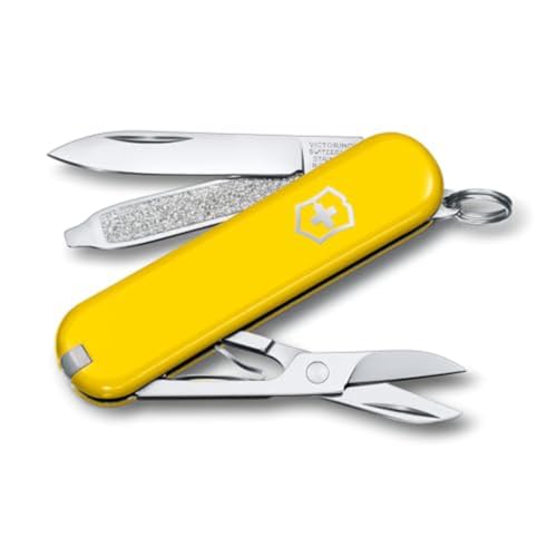 Victorinox Schweizer Taschenmesser, Klein, Classic SD, Multitool, Swiss Army Knife, Geschenk, 7 Funktionen, Klinge, Nagelfeile, Gelb Victorinox Schweizer Taschenmesser, Klein, Classic SD, Multitool, Swiss Army Knife, Geschenk, 7 Funktionen, Klinge, Nagelfeile, Gelb von Victorinox