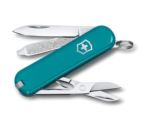 Victorinox, Schweizer Taschenmesser, Classic SD, Multitool, Swiss Army Knife mit 7 Funktionen, Klinge, klein, Nagelfeile, Schraubendreher 2.5 mm von Victorinox