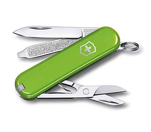 Victorinox Schweizer Taschenmesser, Klein, Classic SD, Multitool, Swiss Army Knife, Geschenk, 7 Funktionen, Klinge, Nagelfeile, Hellgrün Victorinox Schweizer Taschenmesser, Klein, Classic SD, Multitool, Swiss Army Knife, Geschenk, 7 Funktionen, Klinge, Nagelfeile, Hellgrün von Victorinox