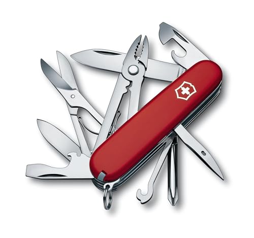Victorinox Schweizer Taschenmesser, Deluxe Tinker, Multitool, 17 Funktionen, Klinge, gross, Dosenöffner, Schraubendreher 3 mm, Rot Victorinox Schweizer Taschenmesser, Deluxe Tinker, Multitool, 17 Funktionen, Klinge, gross, Dosenöffner, Schraubendreher 3 mm, Rot von Victorinox
