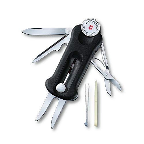 Victorinox Schweizer Taschenmesser, Golf Tool, Multitool, Outdoor, 10 Funktionen, Klinge, Reparatur-Werkzeug, Ballmarkierer Victorinox Schweizer Taschenmesser, Golf Tool, Multitool, Outdoor, 10 Funktionen, Klinge, Reparatur-Werkzeug, Ballmarkierer von Victorinox