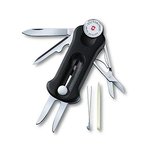 Victorinox, Schweizer Taschenmesser, Golf Tool, Multitool, Outdoor, 10 Funktionen, Klinge, gross, Reparatur-Werkzeug, Ballmarkierer von Victorinox