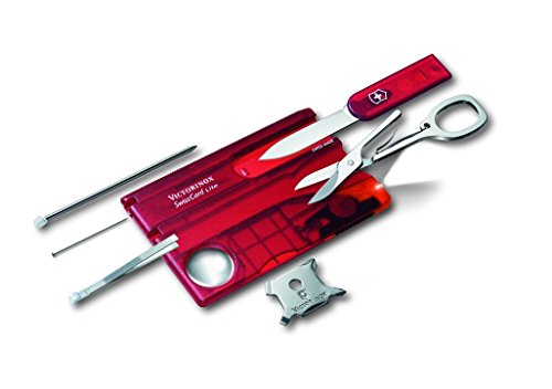 Victorinox Schweizer Taschenmesser, Swiss Card Lite, Multitool, 13 Funktionen, Spitzklinge, gerade, Schraubendreher 5 mm, Schere Victorinox Schweizer Taschenmesser, Swiss Card Lite, Multitool, 13 Funktionen, Spitzklinge, gerade, Schraubendreher 5 mm, Schere von Victorinox