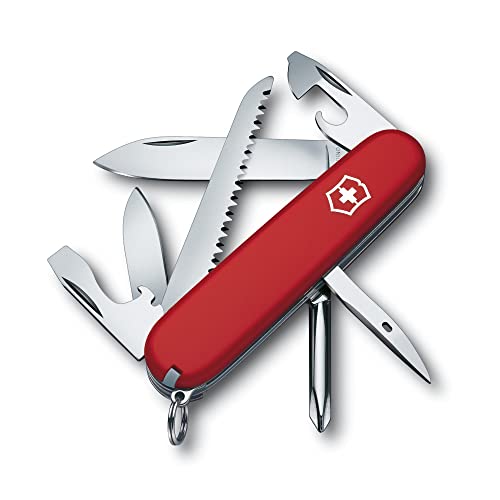 Victorinox, Taschenmesser, Fieldmaster, 91 mm, rot (15 Funktionen, Klinge, Dosenöffner, Schraubendreher 3 mm, Klinge) + Gürteletui Leder, rot von Victorinox