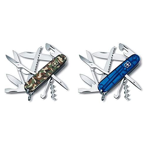 Victorinox, Taschenmesser, Huntsman, 91 mm, Camouflage &, Taschenmesser, Huntsman, 91 mm, blau transparent Victorinox, Taschenmesser, Huntsman, 91 mm, Camouflage &, Taschenmesser, Huntsman, 91 mm, blau transparent von Victorinox
