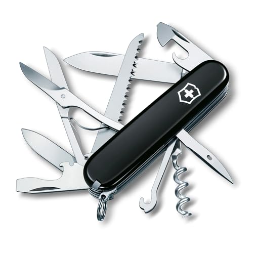 Victorinox Schweizer Taschenmesser Huntsman, Swiss Army Knife, Multitool, 15 Funktionen, Klinge, Korkenzieher, Dosenöffner von Victorinox