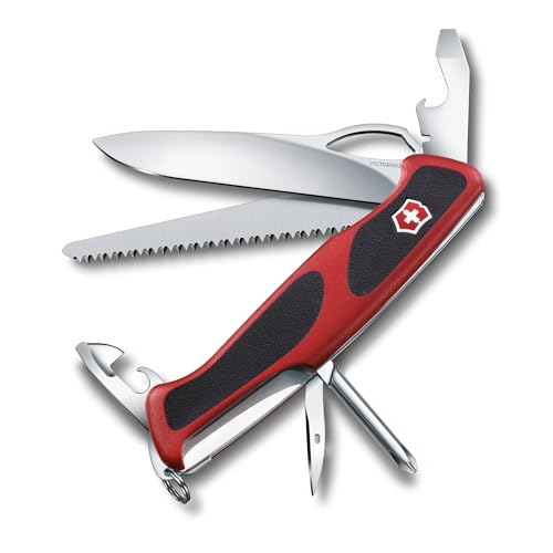 Victorinox Schweizer Taschenmesser Groß, Ranger 78 M, Swiss Army Knife, Multitool, 12 Funktionen, Klinge, Kapselheber, Einhand-Feststellklinge von Victorinox