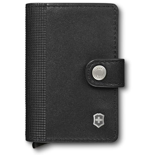 Victorinox Altius, Leather Card Wallet, Portemonnaie mit RFID-Schutz, Swiss Made, Kartenetui, Schwarz von Victorinox