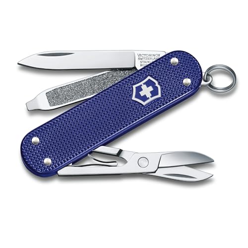 Victorinox Schweizer Taschenmesser, Klein, Classic SD Alox, Multitool, Swiss Army Knife, 5 Funktionen, Klinge, Nagelfeile, Blau Victorinox Schweizer Taschenmesser, Klein, Classic SD Alox, Multitool, Swiss Army Knife, 5 Funktionen, Klinge, Nagelfeile, Blau von Victorinox