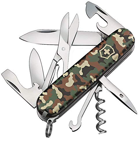 Victorinox, Schweizer Taschenmesser, Climber, Multitool, Swiss Army Knife mit 14 Funktionen, Klinge, gross, Korkenzieher, Dosenöffner von Victorinox