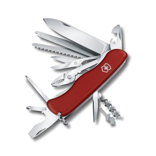 VICTORINOX Schweizer Taschenmesser Work Champ, 21 Funktionen, Multitool mit Feststellklinge, Zange, Metallsäge, Rot VICTORINOX Schweizer Taschenmesser Work Champ, 21 Funktionen, Multitool mit Feststellklinge, Zange, Metallsäge, Rot von Victorinox