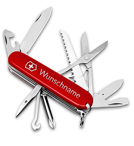 Victorinox Fieldmaster Taschenmesser mit Gravur I Geschenk für Männer zum Geburtstag I Messer , Schweizer Taschenmesser personalisiert I 15 Funktionen von Victorinox