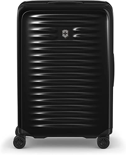 Victorinox Airox Medium Koffer Mittelgroß, Reisekoffer, Trolley mit 4 Rollen, 29x46x69 cm, 74 Liter, Hartschalenkoffer, Schwarz von Victorinox