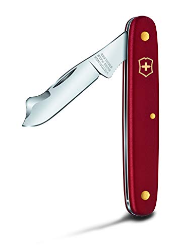 Victorinox Okuliermesser Kombi S, Garten Taschenmesser, Gärtner und Floristen, Klinge, spitz, Rindenlöser, rot von Victorinox