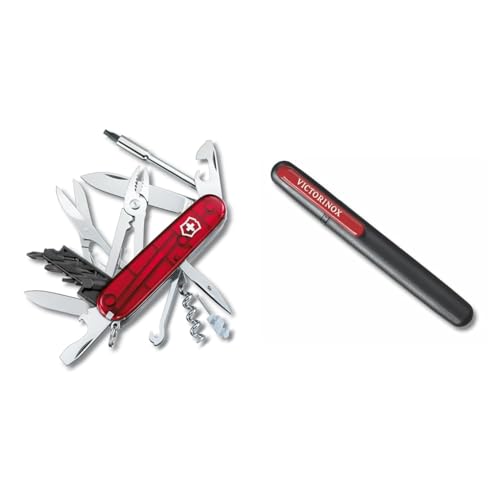 Victorinox Schweizer Taschenmesser Cyber Tool M & Dual-Messerschärfer Outdoor, Taschenmesser Schärfer, Schleifstein klein, schwarz Victorinox Schweizer Taschenmesser Cyber Tool M & Dual-Messerschärfer Outdoor, Taschenmesser Schärfer, Schleifstein klein, schwarz von Victorinox