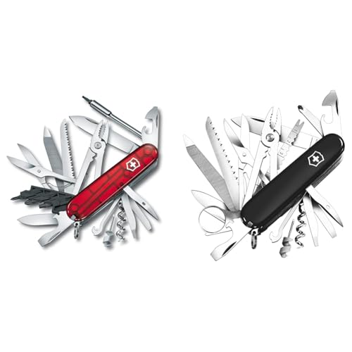 Victorinox Schweizer Taschenmesser Gross, Cyber Tool L & Schweizer Taschenmesser, Swiss Champ, Swiss Army Knife, Multitool, 33 Funktionen, Klinge, Korkenzieher, Mini-Schraubendreher 1.5 mm von Victorinox