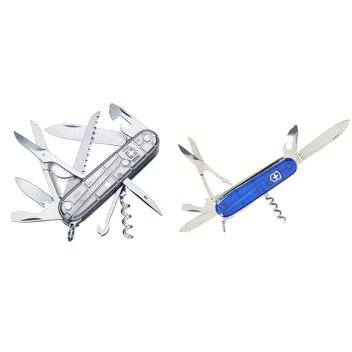 Victorinox Schweizer Taschenmesser Huntsman & Schweizer Taschenmesser Huntsman, Swiss Army Knife, Multitool, 15 Funktionen, Klinge, Korkenzieher, Dosenöffner von Victorinox