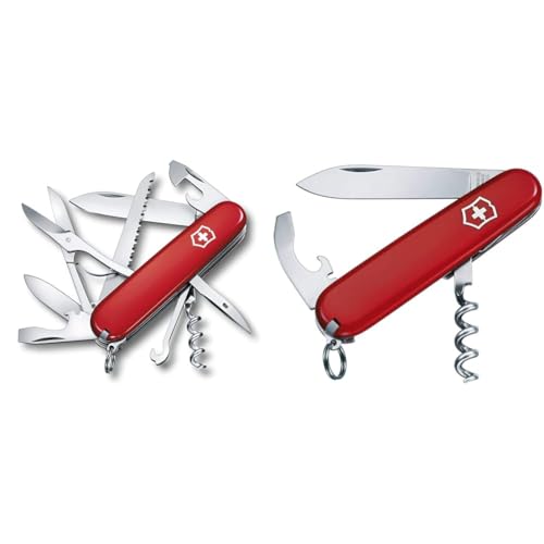 Victorinox Schweizer Taschenmesser Huntsman & Schweizer Taschenmesser Waiter, Swiss Army Knife, Multitool, 9 Funktionen, Klinge, Kapselheber, Dosenöffner Victorinox Schweizer Taschenmesser Huntsman & Schweizer Taschenmesser Waiter, Swiss Army Knife, Multitool, 9 Funktionen, Klinge, Kapselheber, Dosenöffner von Victorinox