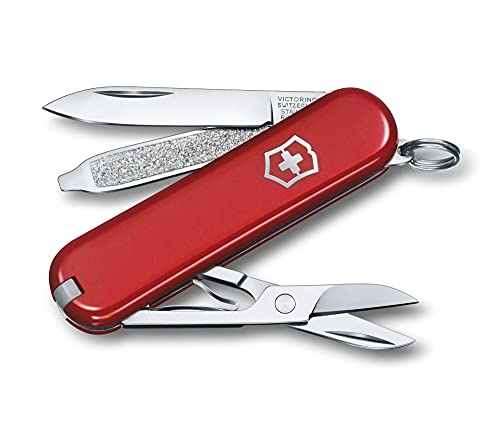 Victorinox Schweizer Taschenmesser, Klein, Classic SD, Multitool, Swiss Army Knife, Geschenk, 7 Funktionen, Klinge, Nagelfeile, Rot Victorinox Schweizer Taschenmesser, Klein, Classic SD, Multitool, Swiss Army Knife, Geschenk, 7 Funktionen, Klinge, Nagelfeile, Rot von Victorinox