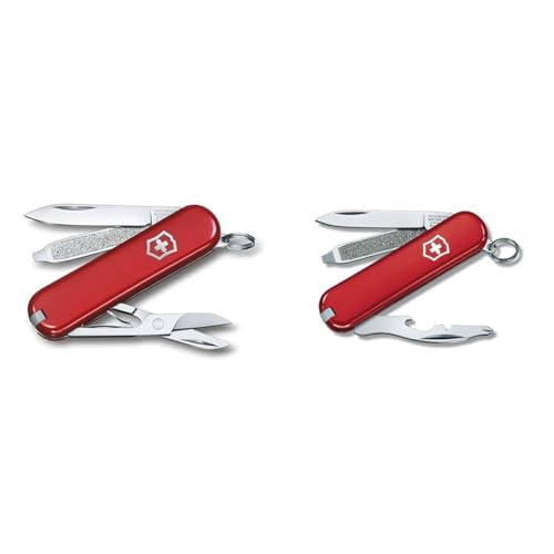 Victorinox Schweizer Taschenmesser Klein, Classic SD & Rally, Schweizer Taschenmesser Mini für Schlüsselanhänger, Swiss Army Knife, 9 Funktionen, Klinge, Phillips-Schraubendreher 0/1 Victorinox Schweizer Taschenmesser Klein, Classic SD & Rally, Schweizer Taschenmesser Mini für Schlüsselanhänger, Swiss Army Knife, 9 Funktionen, Klinge, Phillips-Schraubendreher 0/1 von Victorinox