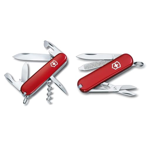 Victorinox Schweizer Taschenmesser Spartan, Swiss Army Knife & Schweizer Taschenmesser Klein, Classic SD, Swiss Army Knife, Multitool, 7 Funktionen, Klinge, Nagelfeile, Schraubendreher Victorinox Schweizer Taschenmesser Spartan, Swiss Army Knife & Schweizer Taschenmesser Klein, Classic SD, Swiss Army Knife, Multitool, 7 Funktionen, Klinge, Nagelfeile, Schraubendreher von Victorinox
