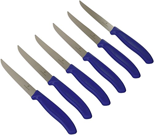 Victorinox Set Steakmesser-Geschenkset Swiss Classic spitz blau, 6.7232.6G von Victorinox