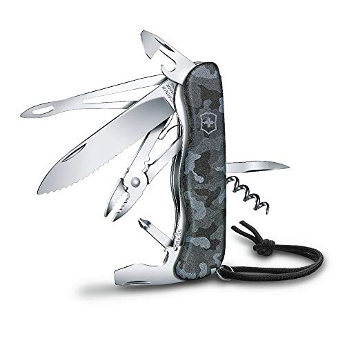 Victorinox, Schweizer Taschenmesser, Skipper W, Multitool, Swiss Army Knife mit 18 Funktionen, Klinge, gross mit Wellenschliff, Dosenöffner, Schraubendreher 3 mm, Feststellklinge von Victorinox