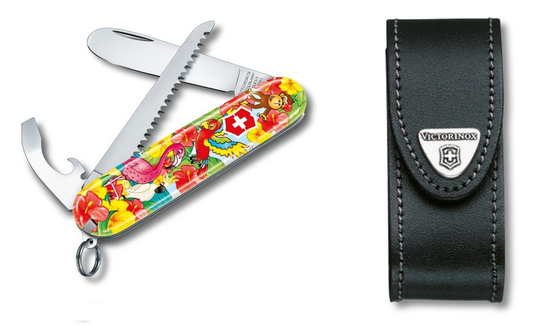 Victorinox Taschenmesser My First Victorinox Flamingo und Papagei inkl. Etui, My First Victorinox Flamingo und Papagei inkl. Etui von Victorinox