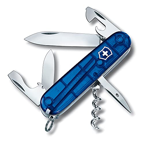 Victorinox Schweizer Taschenmesser, Spartan, Multitool, Swiss Army Knife mit 12 Funktionen, Klinge, Korkenzieher, Blau Transparent Victorinox Schweizer Taschenmesser, Spartan, Multitool, Swiss Army Knife mit 12 Funktionen, Klinge, Korkenzieher, Blau Transparent von Victorinox