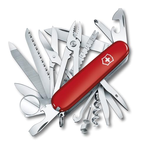 Victorinox Schweizer Taschenmesser gross Swiss Champ, Swiss Army Knife, Multitool, 33 Funktionen, Klinge, Korkenzieher, Schraubendreher von Victorinox