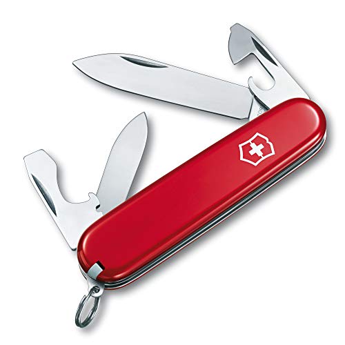 Victorinox, Schweizer Taschenmesser, Recruit, Multitool, Swiss Army Knife mit 10 Funktionen, Klinge, gross, Dosenöffner, Schraubendreher 3 mm von Victorinox