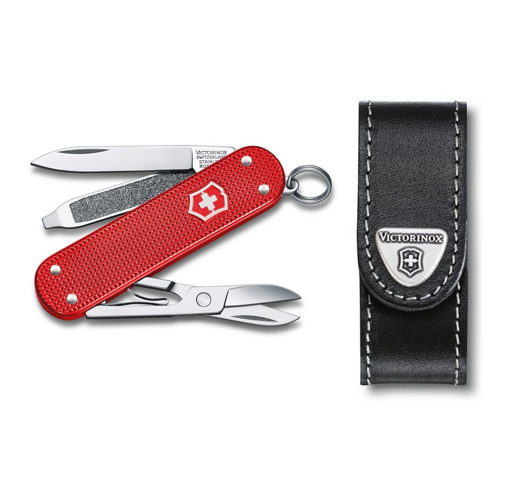 Victorinox Taschenmesser Victorinox Classic SD alox Sweet Berry inkl. Etui, Victorinox Classic SD alox rot inkl. Etui von Victorinox