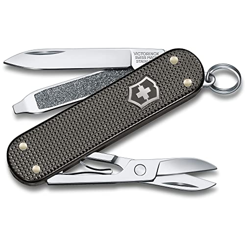 VICTORINOX Taschenmesser Classic SD Alox Limited Edition 2022, 5 Funktionen, Swiss Made, Multitool mit Schere, Grau, inkl. Geschenkbox VICTORINOX Taschenmesser Classic SD Alox Limited Edition 2022, 5 Funktionen, Swiss Made, Multitool mit Schere, Grau, inkl. Geschenkbox von Victorinox