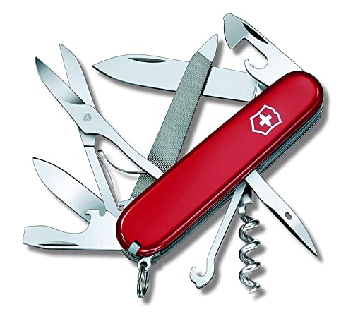 Victorinox Schweizer Taschenmesser, Mountaineer, Multitool, Swiss Army Knife mit 18 Funktionen, Klinge, Korkenzieher, Dosenöffner, Rot Victorinox Schweizer Taschenmesser, Mountaineer, Multitool, Swiss Army Knife mit 18 Funktionen, Klinge, Korkenzieher, Dosenöffner, Rot von Victorinox