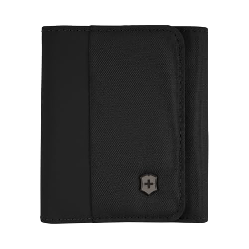 Victorinox Travel Essentials Tri-Fold Wallet, Portemonnaie mit RFID-Schutz, Kartenfächer, Ausweisfach, Damen/Herren, Schwarz Victorinox Travel Essentials Tri-Fold Wallet, Portemonnaie mit RFID-Schutz, Kartenfächer, Ausweisfach, Damen/Herren, Schwarz von Victorinox