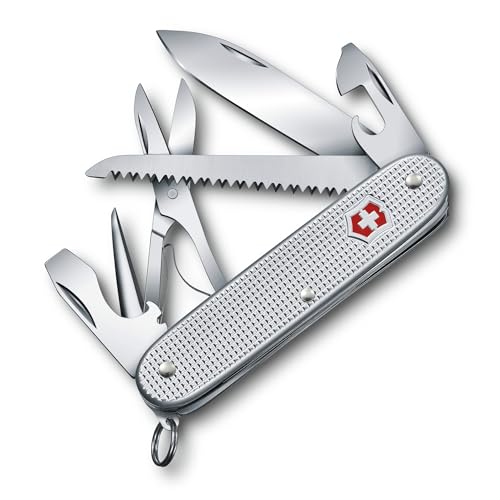 Victorinox Schweizer Taschenmesser, Farmer X Alox, Swiss Army Knife, Multitool, 10 Funktionen, Klinge, Kapselheber, Silber Victorinox Schweizer Taschenmesser, Farmer X Alox, Swiss Army Knife, Multitool, 10 Funktionen, Klinge, Kapselheber, Silber von Victorinox