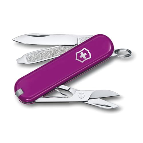 Victorinox Schweizer Taschenmesser, Klein, Classic SD, Multitool, Swiss Army Knife, Geschenk, 7 Funktionen, Klinge, Nagelfeile, Violett Victorinox Schweizer Taschenmesser, Klein, Classic SD, Multitool, Swiss Army Knife, Geschenk, 7 Funktionen, Klinge, Nagelfeile, Violett von Victorinox