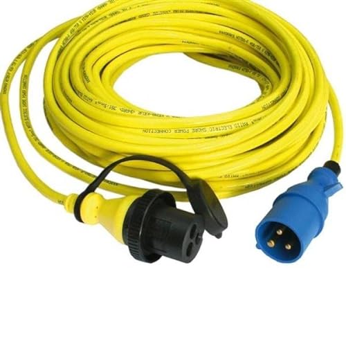 VICTRON_ENERGY Other (CE) Nuevo 2023-CABLE DE PANTALAN 15M 25A/250VAC (3X4SQMM)_BP 230602 NT-561, Yellow, One Size von Victron Energy