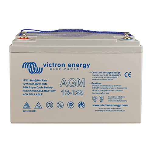 Victron Energy AGM 125Ah 12-Volt Super Cycle Batterie (M8) von Victron Energy