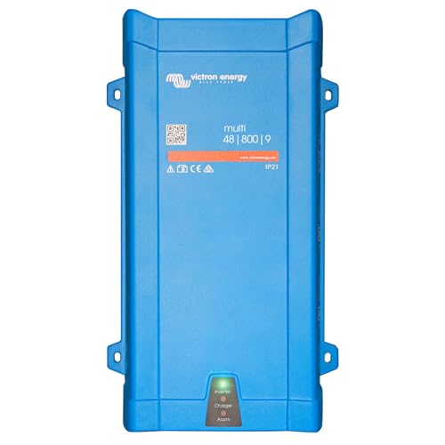 Victron Energy MultiPlus Reiner Sinus Wechselrichter 9 Amp Batterie Ladegerät, Spannungswandler, Transferschalter Inverter Charger, 800VA 48-Volt 230V Victron Energy MultiPlus Reiner Sinus Wechselrichter 9 Amp Batterie Ladegerät, Spannungswandler, Transferschalter Inverter Charger, 800VA 48-Volt 230V von Victron Energy
